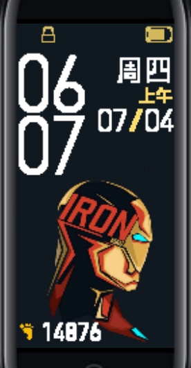 Xiaomi Mi Band 4 Ironman Watch Faces